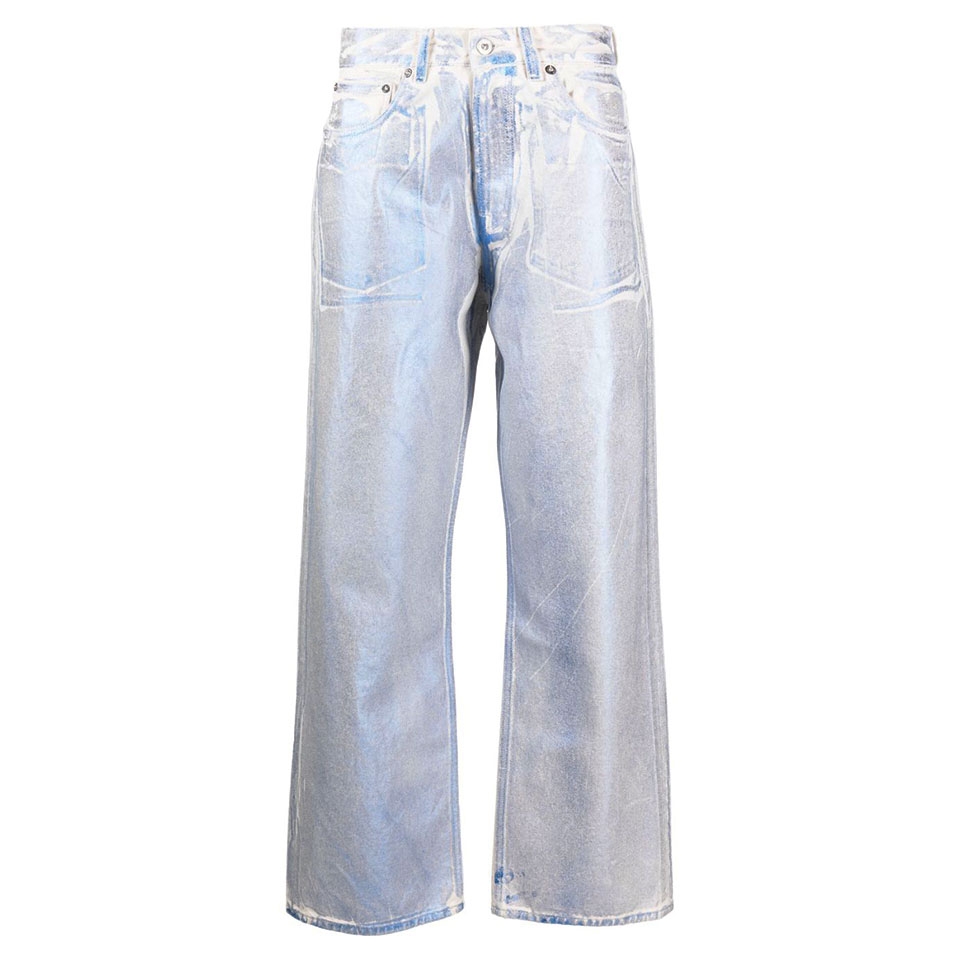 23SS 아워레가시 / 남성 써드컷 포일 데님 팬츠 M2235TBF BLUE FOIL DENIM STK