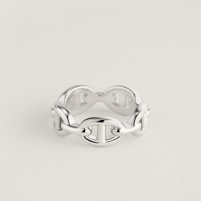 24SS 에르메스 / 스몰 샹달 링 / Ring Bague chaine d'ancre Sans Coloris / PM / 실버  / STK