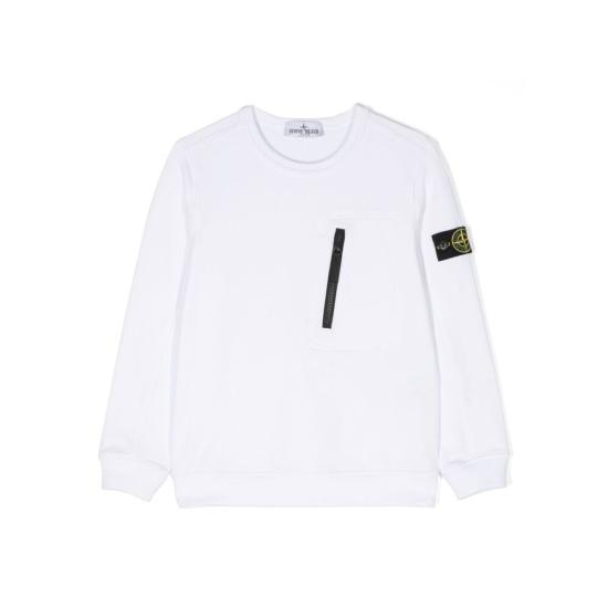 24SS [키즈] 스톤 아일랜드 트레이닝 상의 801660542 V0001 WHITE