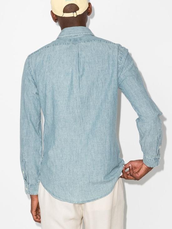 24SS 랄프 로렌 긴팔 긴팔 셔츠 710548538001 CHAMBRAY