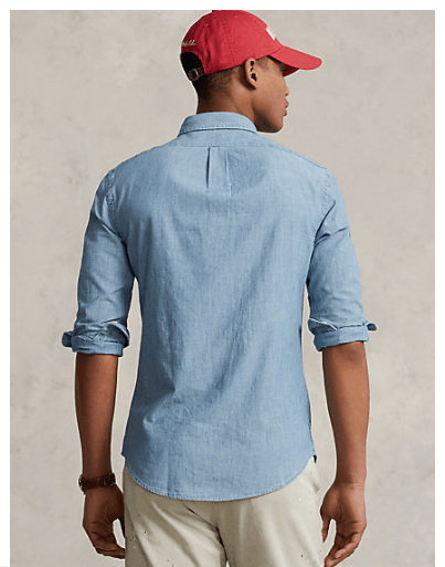 24SS 랄프 로렌 긴팔 긴팔 셔츠 710548538001 CHAMBRAY