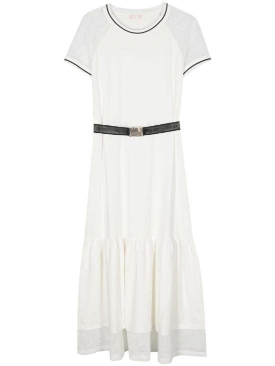 24SS 리우조 / 여성 세미 시스루 패널 벨트 드레스 TA4264JS088 10604LIGHT IVORY BPG