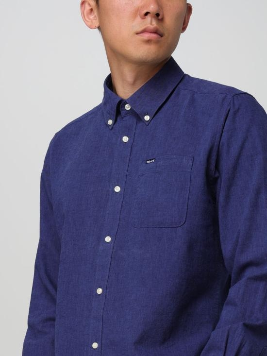 24SS 바버 긴팔 셔츠 MSH5090 IN32 Blue 1