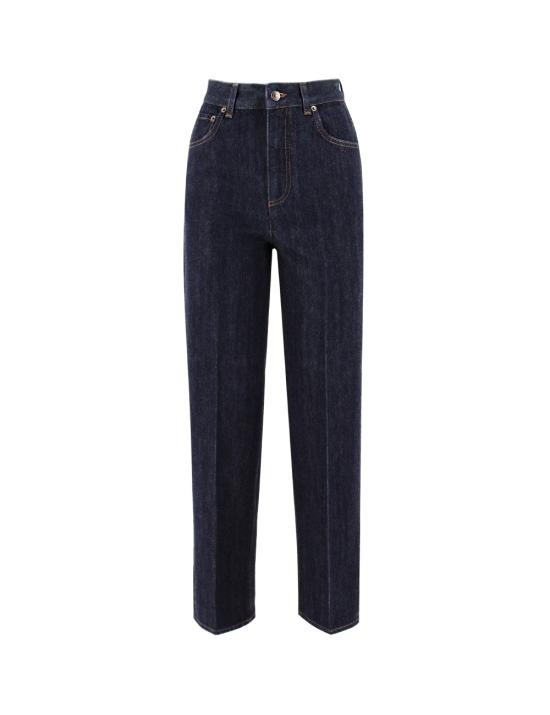 23SS 로로피아나 스트레이트 팬츠 FAM5559 W0QF DARK BLUE WASH