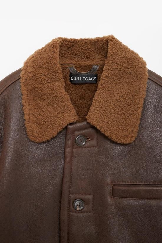 24FW 아워레가시 무톤 M4249AR RUSTIC GRAIN BROWN SHEARLING