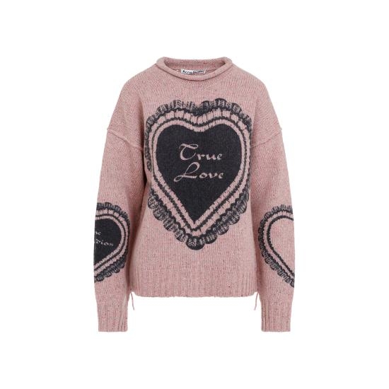 24FW 아크네 스튜디오 풀오버 A60552 COA FADED PINK