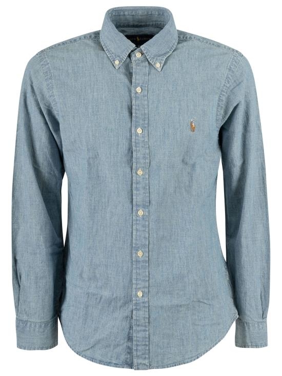 24FW 랄프 로렌 긴팔 셔츠 710548538001 CHAMBRAY