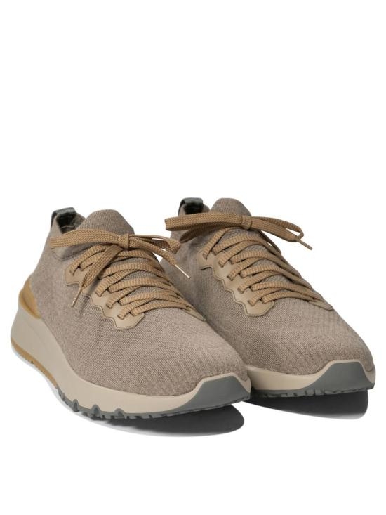 24FW 브루넬로 쿠치넬리 스니커즈 MZUWLB0253CWE21 Beige